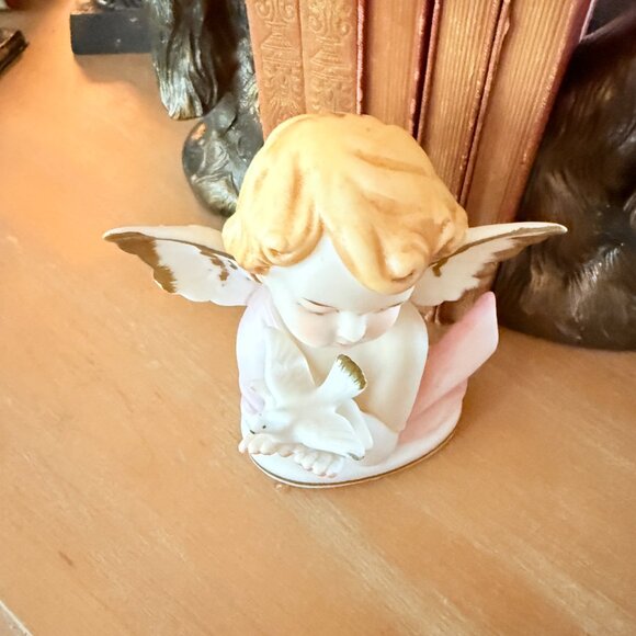 1950's Porcelain Bisque Napco Angel Bust - Picture 5 of 13